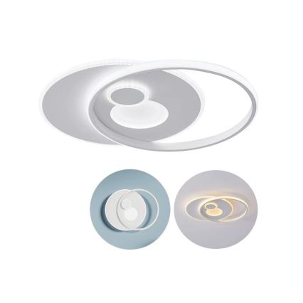 Wofi 11621 - Plafón LED regulable AKON LED/38W/230V 2700-5500K + mando a distancia