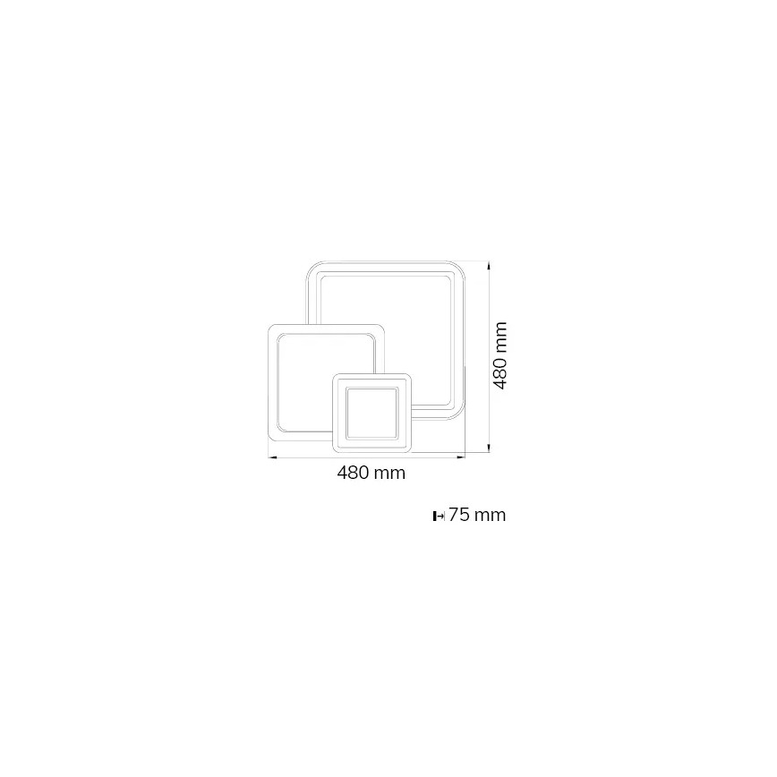 Wofi 11860 - Plafón LED regulable MOLA LED/36W/230V 3000-5500K + mando a distancia