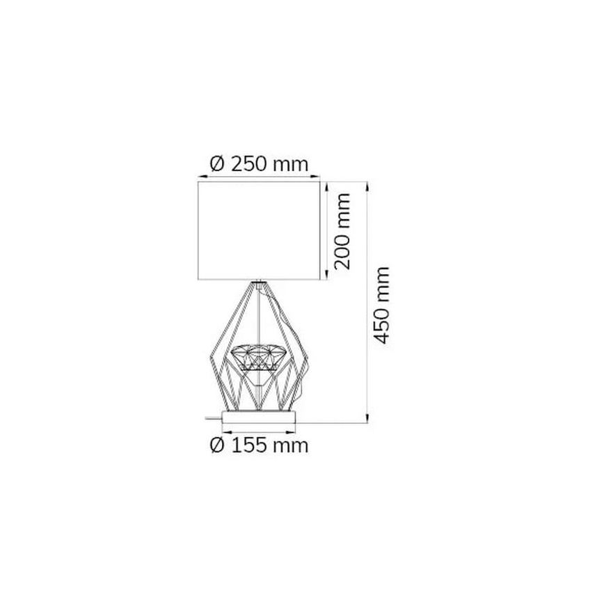 Wofi 11977 - Lámpara de mesa LED regulable AMY LED/10W/230V