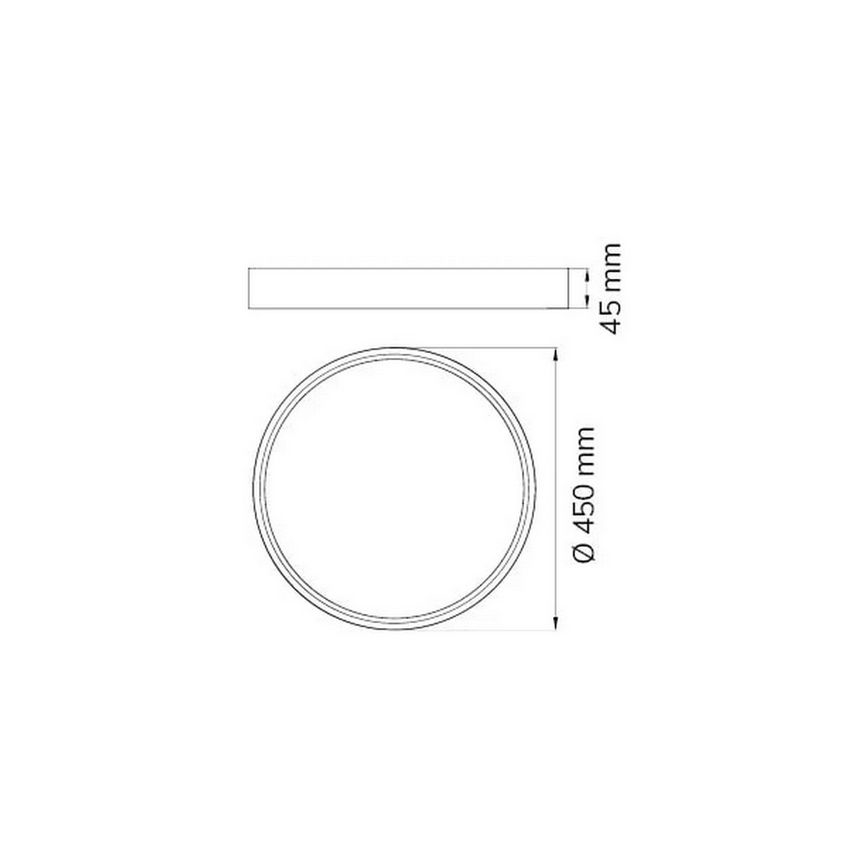 Wofi 12055 - Plafón LED DUBAI LED/27,5W/230V blanco