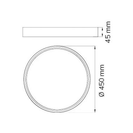 Wofi 12056 - Plafón LED DUBAI LED/27,5W/230V antracita