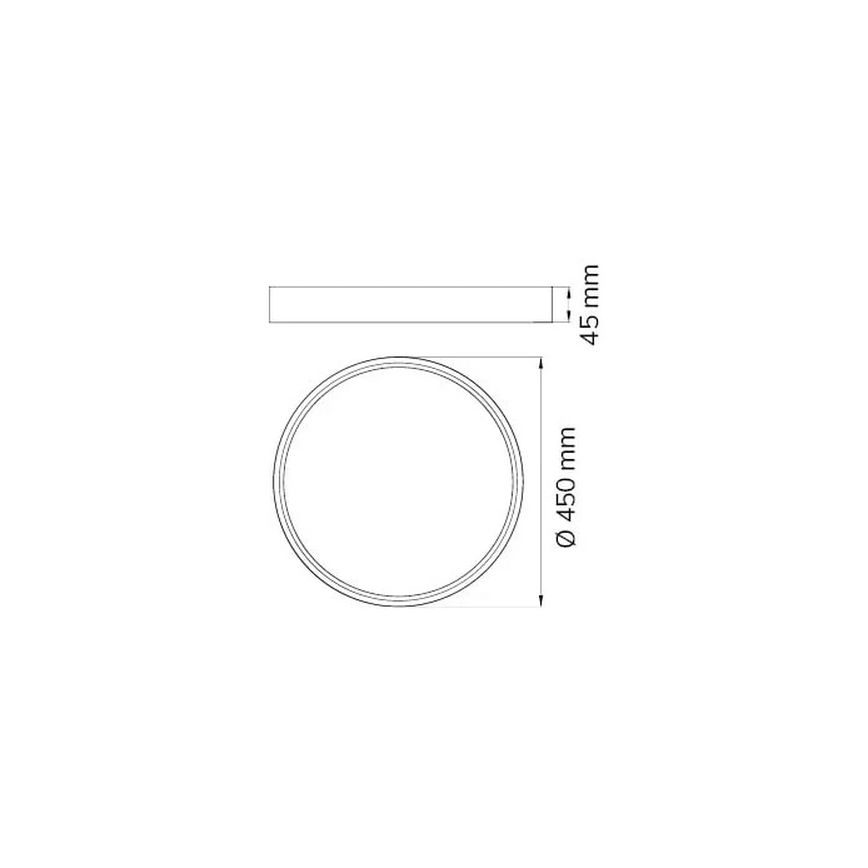 Wofi 12056 - Plafón LED DUBAI LED/27,5W/230V antracita