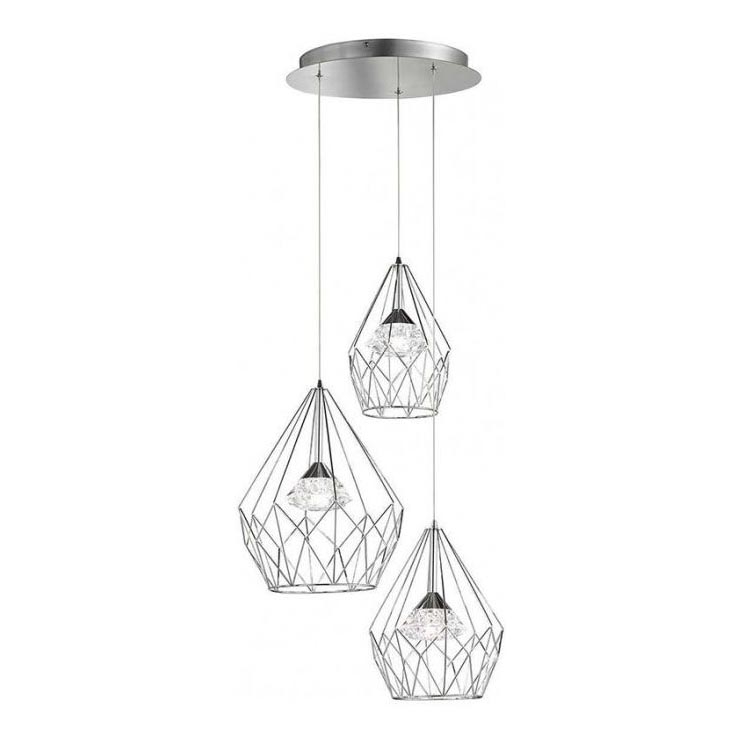 Wofi 12067 - Lámpara de araña LED regulable AMY 3xLED/8W/230V