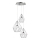 Wofi 12067 - Lámpara de araña LED regulable AMY 3xLED/8W/230V