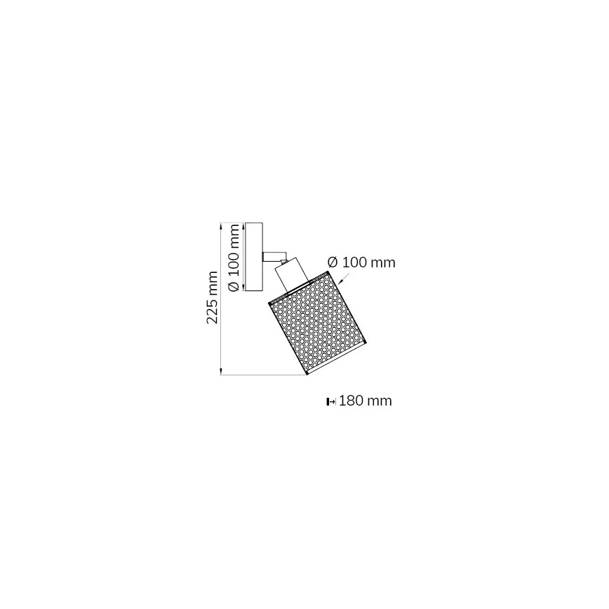 Wofi 12106 - Foco de pared CHEVAL 1xE14/28W/230V negro/dorado