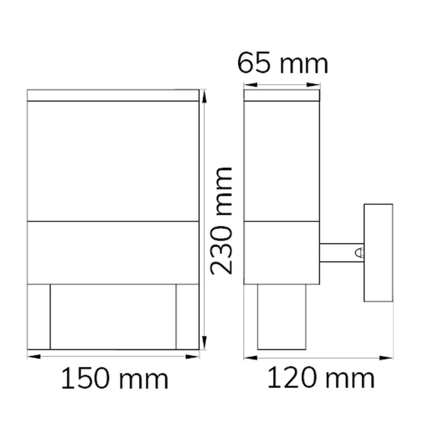Wofi 12227 - Número de casa LED DIEGO LED/10.5W/230V 3000K IP54
