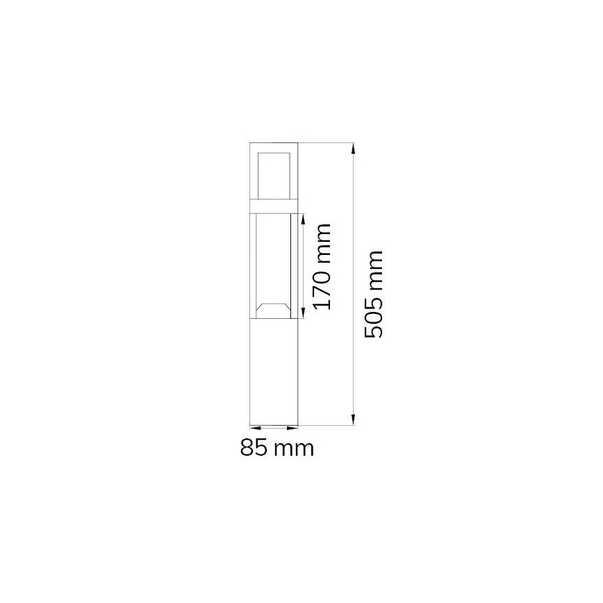 Wofi 12228 - Lámpara LED de exterior SIERRA LED/10W/230V IP54 50,5 cm