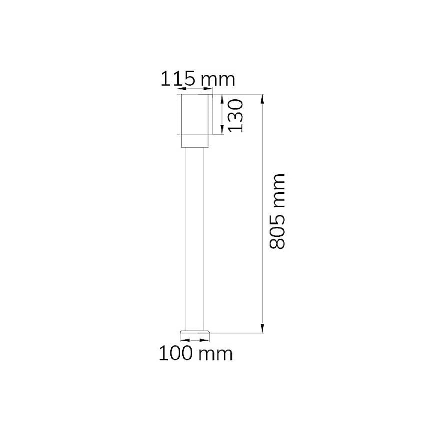 Wofi 12232 - Lámpara de exterior PITA 1xE27/10W/230V IP54