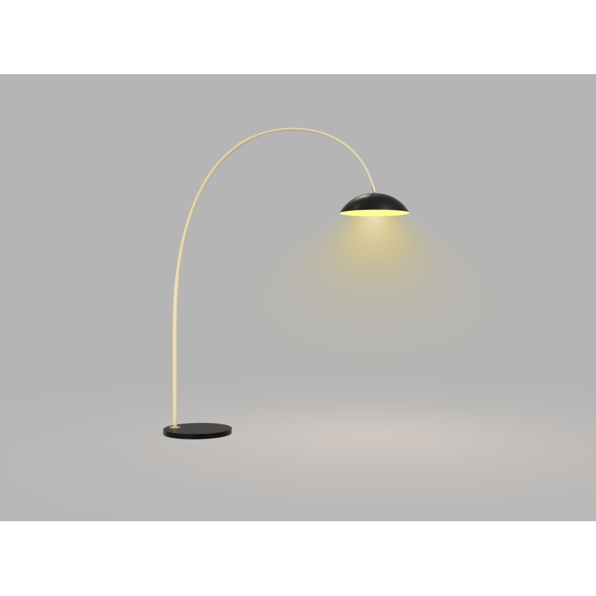 Wofi 3001-104 - Lámpara de pie LED regulable ROSCOFF LED/21W/230V negro/dorado