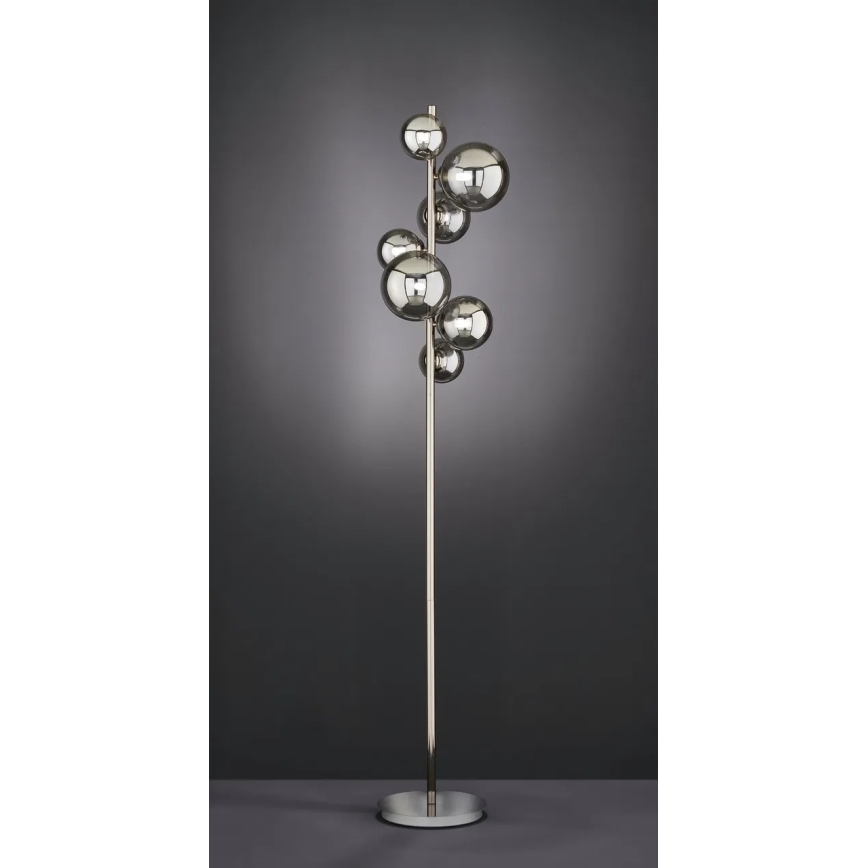 Wofi 3014-705W - Lámpara LED de pie VILLA 7xG9/3W/230V negro