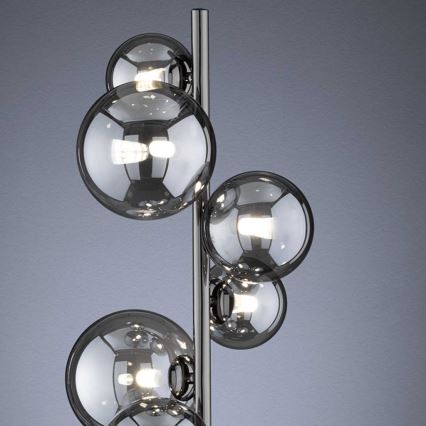 Wofi 3014-705W - Lámpara LED de pie VILLA 7xG9/3W/230V negro