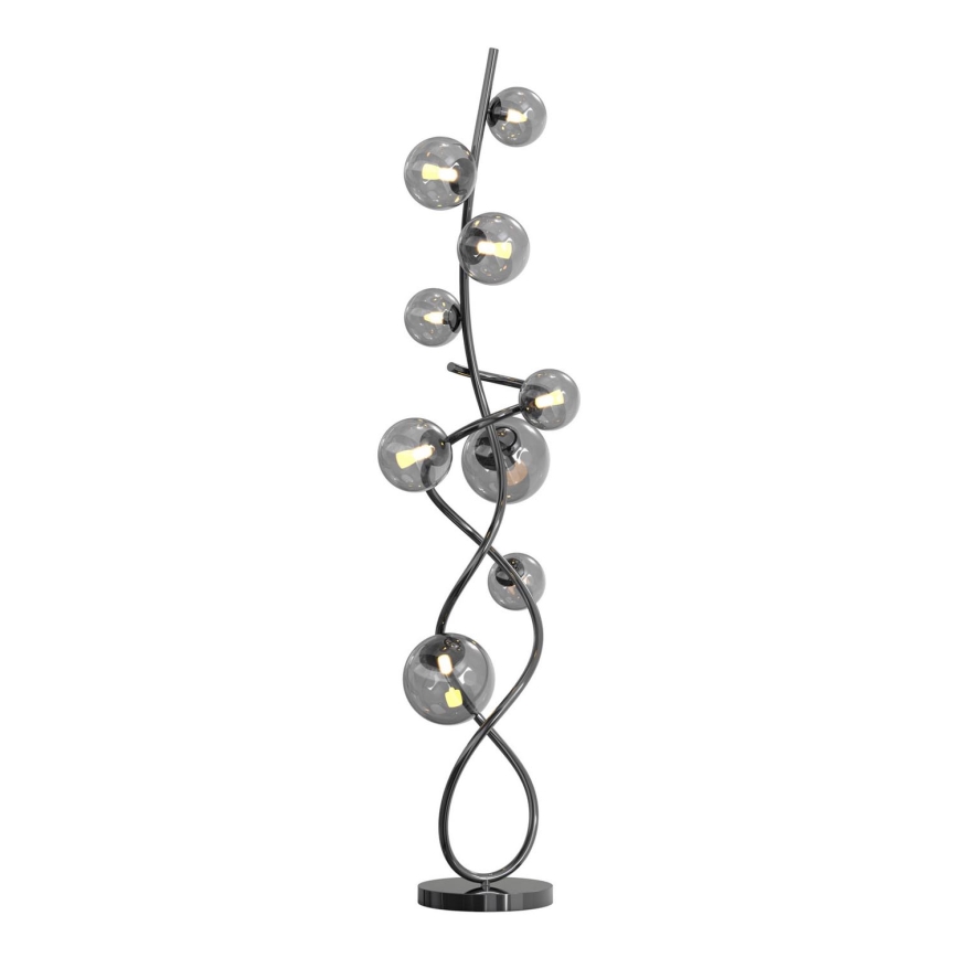 Wofi 3014-905 - Lámpara LED de pie NANCY 9xG9/3,5W/230V cromo negro