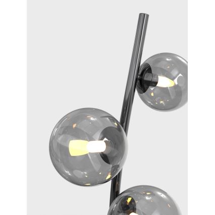 Wofi 3014-905 - Lámpara LED de pie NANCY 9xG9/3,5W/230V cromo negro