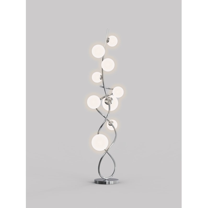 Wofi 3014-907 - Lámpara LED de pie NANCY 9xG9/3,5W/230V cromo brillante
