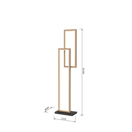 Wofi 3023-206 - Lámpara de pie LED regulable PESCARA LED/21W/230V