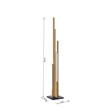 Wofi 3032-506 - Lámpara de pie LED regulable CATANIA LED/24W/230V