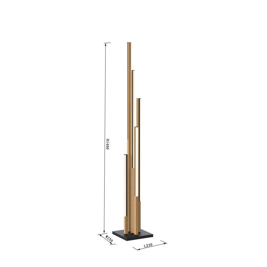 Wofi 3032-506 - Lámpara de pie LED regulable CATANIA LED/24W/230V