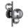 Wofi 4014.03.24.9000 - Aplique LED VILLA 3xG9/3W/230V negro/cromo brillante