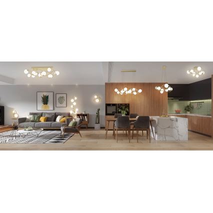 Wofi 4014-201 - Aplique LED NANCY 2xG9/3,5W/230V dorado/blanco