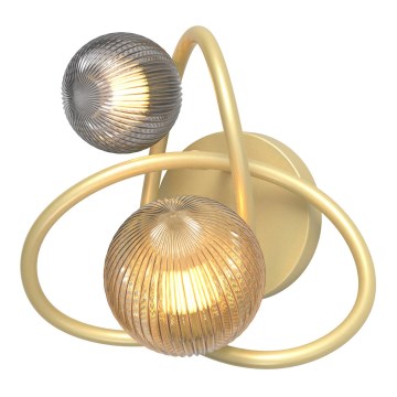 Wofi 4015-204 - Aplique LED METZ 2xG9/3,5W/230V dorado/gris