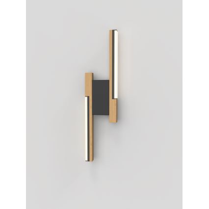 Wofi 4031-206- aplique de pared LED regulable PALERMO 11W/230V madera de caucho