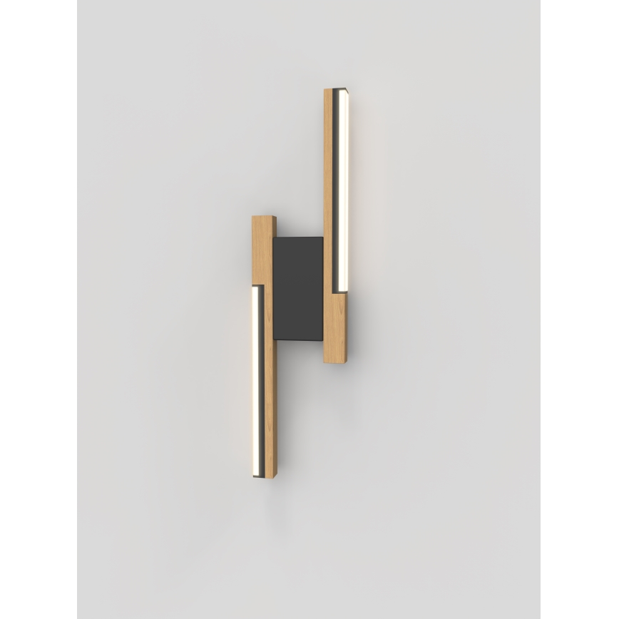 Wofi 4031-206- aplique de pared LED regulable PALERMO 11W/230V madera de caucho