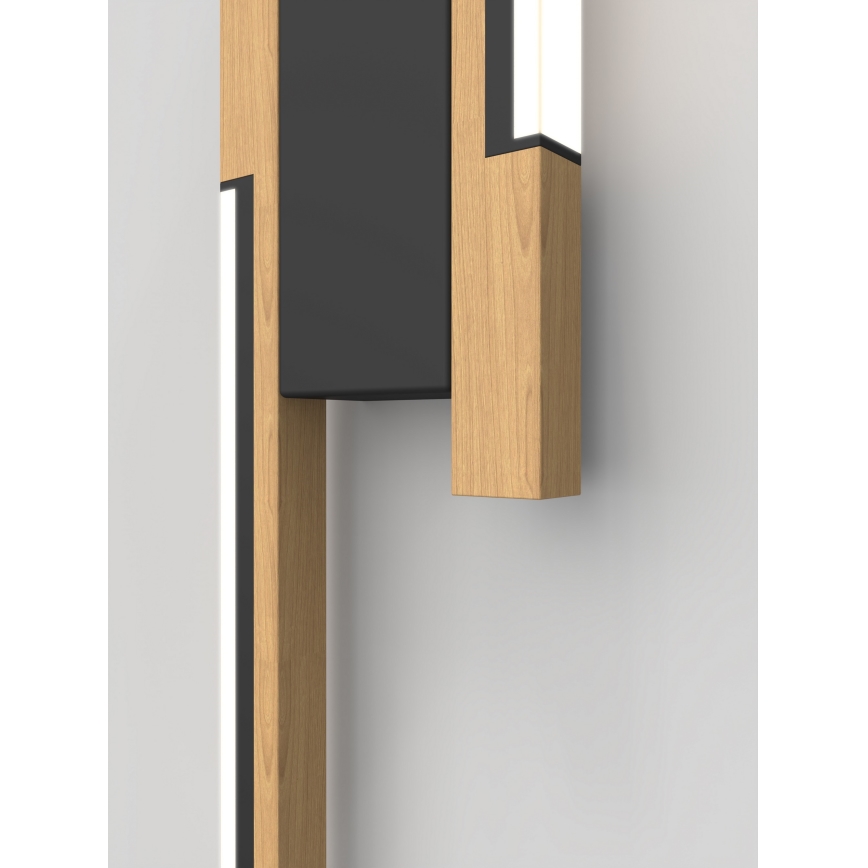 Wofi 4031-206- aplique de pared LED regulable PALERMO 11W/230V madera de caucho