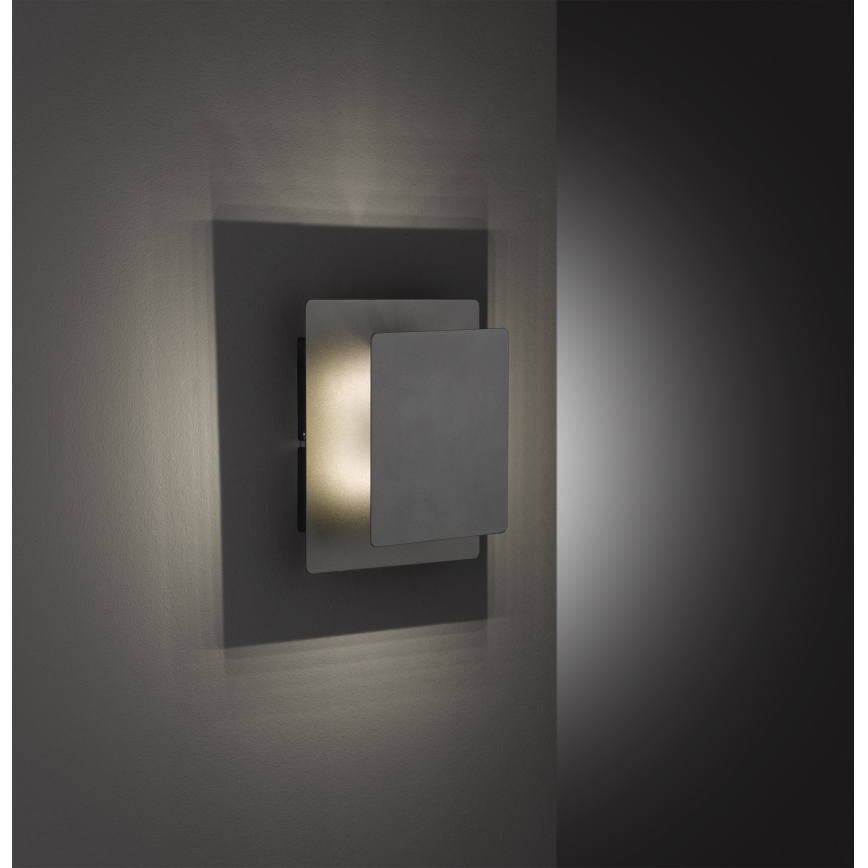 Wofi 4048-102Q - Aplique LED BAYONNE LED/6,5W/230V antracita