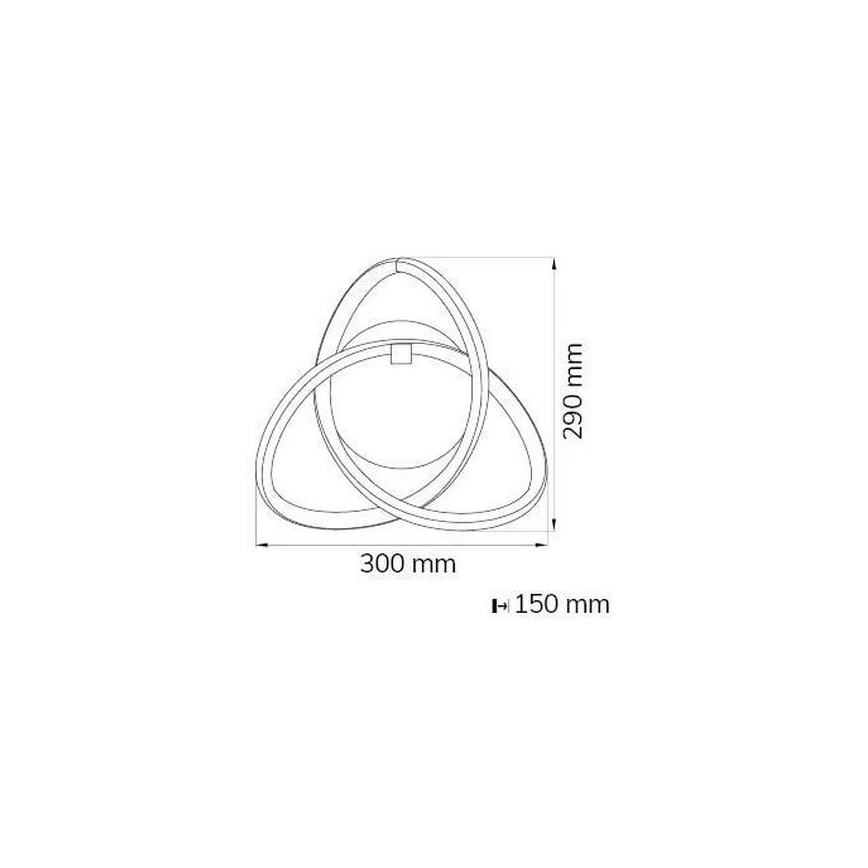 Wofi 4134.01.88.9000 - Aplique LED INDIGO LED/14W/230V