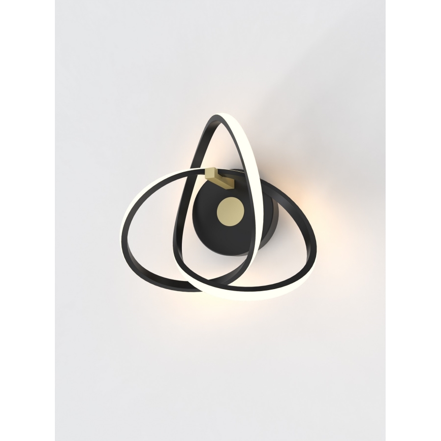 Wofi 4134-104 - Aplique LED INDIGO LED/14W/230V negro/dorado