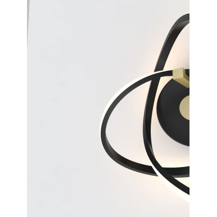 Wofi 4134-104 - Aplique LED INDIGO LED/14W/230V negro/dorado