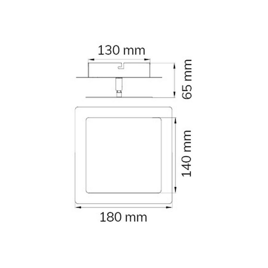 Wofi 451401709000 - Aplique LED FEY LED/8W/230V cromo mate
