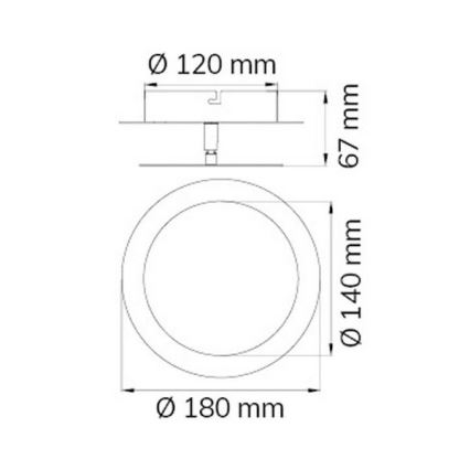 Wofi 451701709000 - Aplique LED SLIGO LED/6W/230V cromo mate
