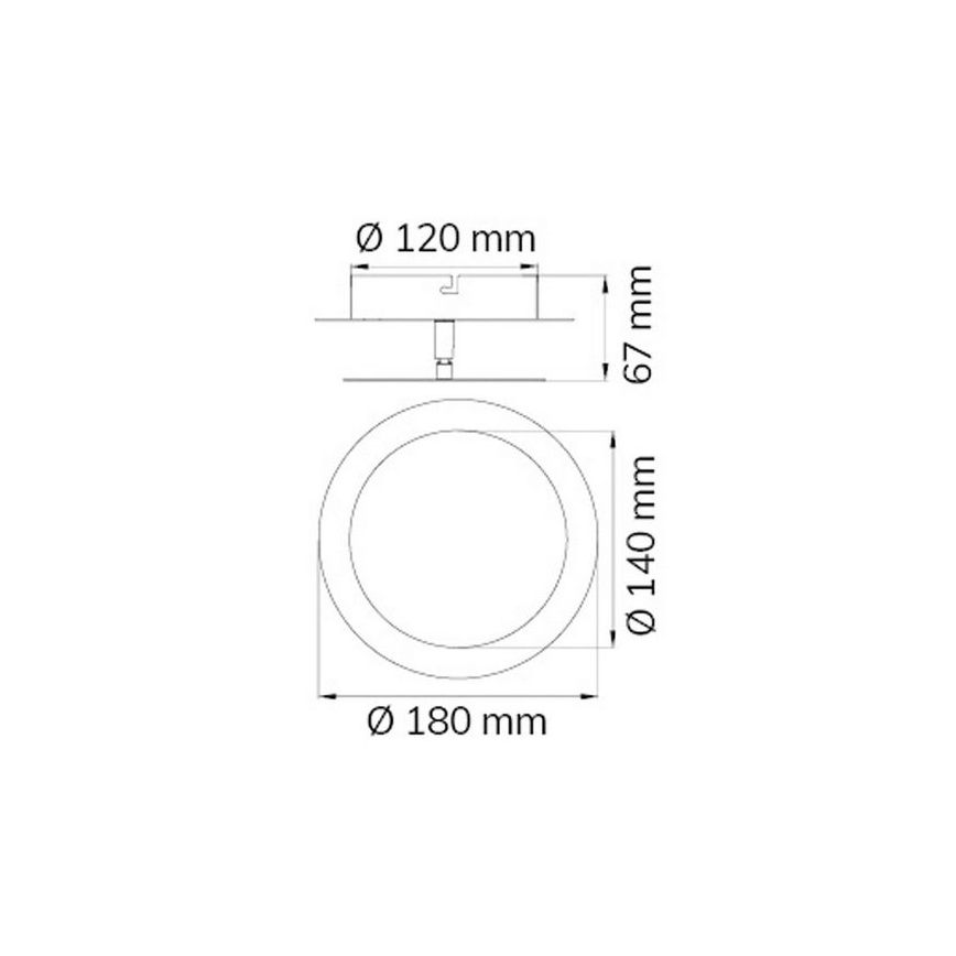 Wofi 451701709000 - Aplique LED SLIGO LED/6W/230V cromo mate