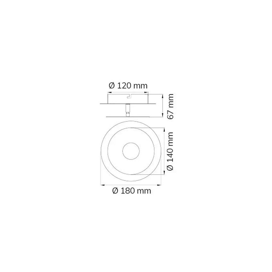 Wofi 451901709000 - Aplique LED AFIR LED/6W/230V cromo mate