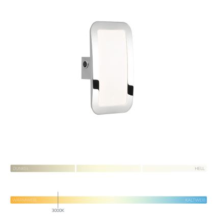 Wofi 4526.01.01.6000 - Aplique LED regulable SAGA LED/8W/230V