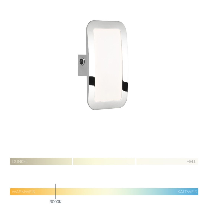 Wofi 4526.01.01.6000 - Aplique LED regulable SAGA LED/8W/230V