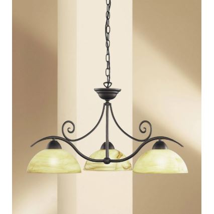 Wofi 5128.03.09.0000 - Lámpara colgante con cadena LACCHINO 3xE27/60W/230V