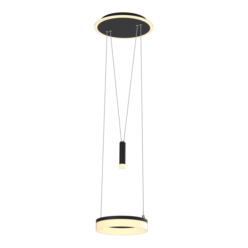 Wofi 6054-302 - Lámpara de araña LED regulable JESSE LED/15,5W/230V negro