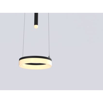 Wofi 6054-302 - Lámpara de araña LED regulable JESSE LED/15,5W/230V negro