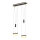 Wofi 6054-502 - Lámpara de araña LED regulable JESSE LED/21W/230V negro