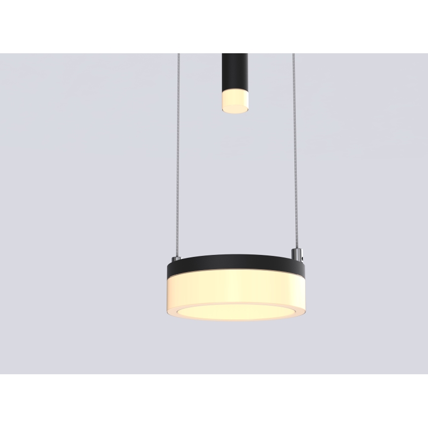 Wofi 6054-502 - Lámpara de araña LED regulable JESSE LED/21W/230V negro