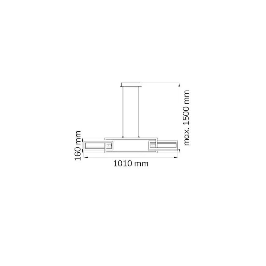 Wofi 6133.03.64.9000 - Lámpara de araña LED regulable MURIEL LED/26W/230V