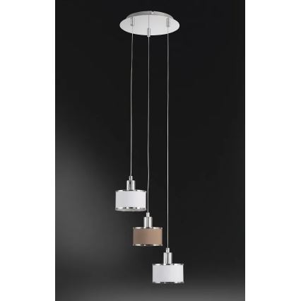 Wofi 619903019000 - Lámpara colgante CIARA 3xE14/28W/230V
