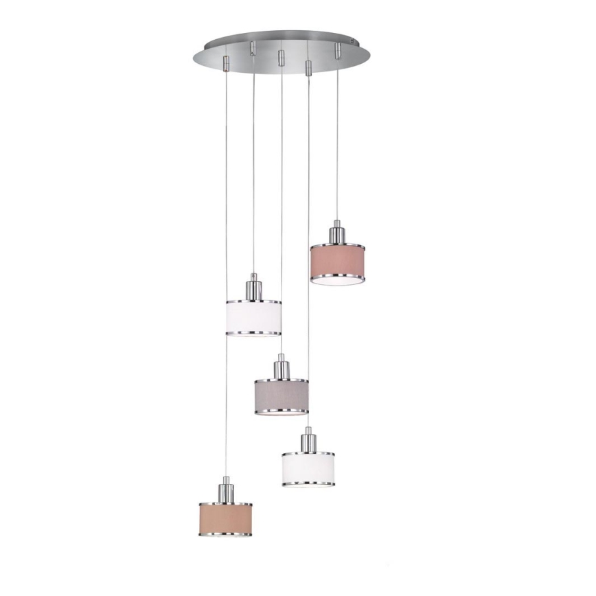 Wofi 619905019000 - Lámpara colgante CIARA 5xE14/28W/230V