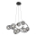 Wofi 7014-805 - Lámpara LED colgante NANCY 8xG9/3,5W/230V negro/cromo brillante