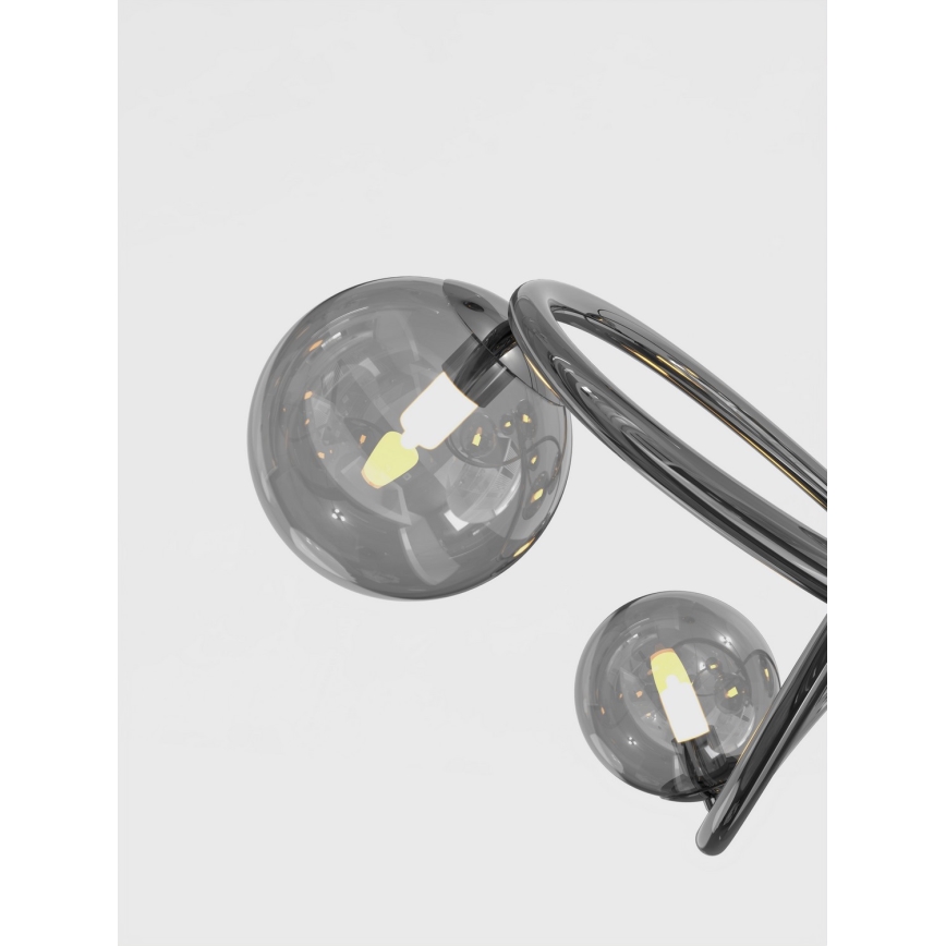 Wofi 7014-805 - Lámpara LED colgante NANCY 8xG9/3,5W/230V negro/cromo brillante