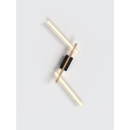 Wofi 7021-306 - Aplique LED regulable RIMINI LED/40W/230V marrón/negro