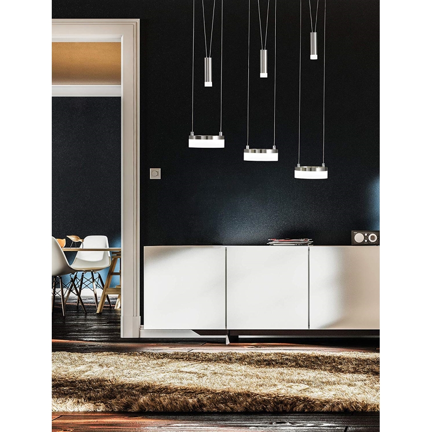 Wofi 7263.06.54.6000 - Lámpara de araña LED regulable JETTE 3xLED/7,5W/230V + 3xLED/1W