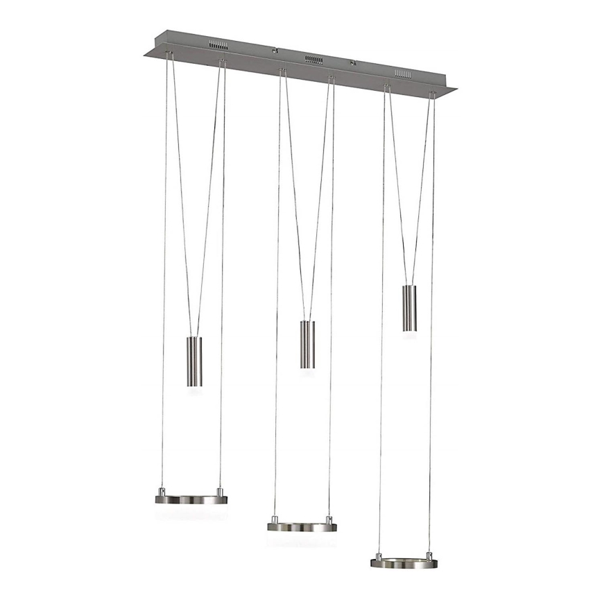 Wofi 7263.06.54.6000 - Lámpara de araña LED regulable JETTE 3xLED/7,5W/230V + 3xLED/1W